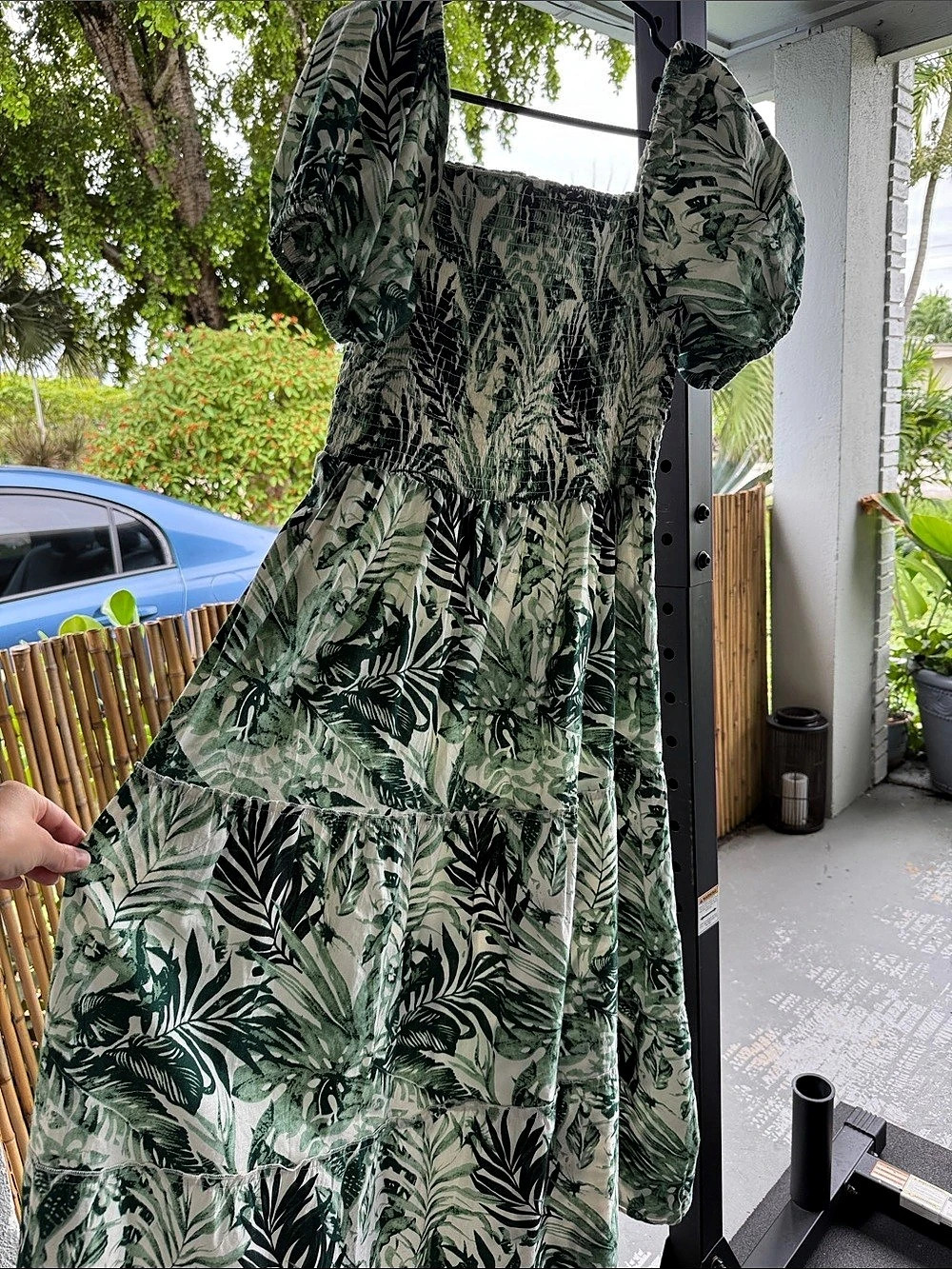 J. Gee Floral Puff Sleeve Maxi Dress